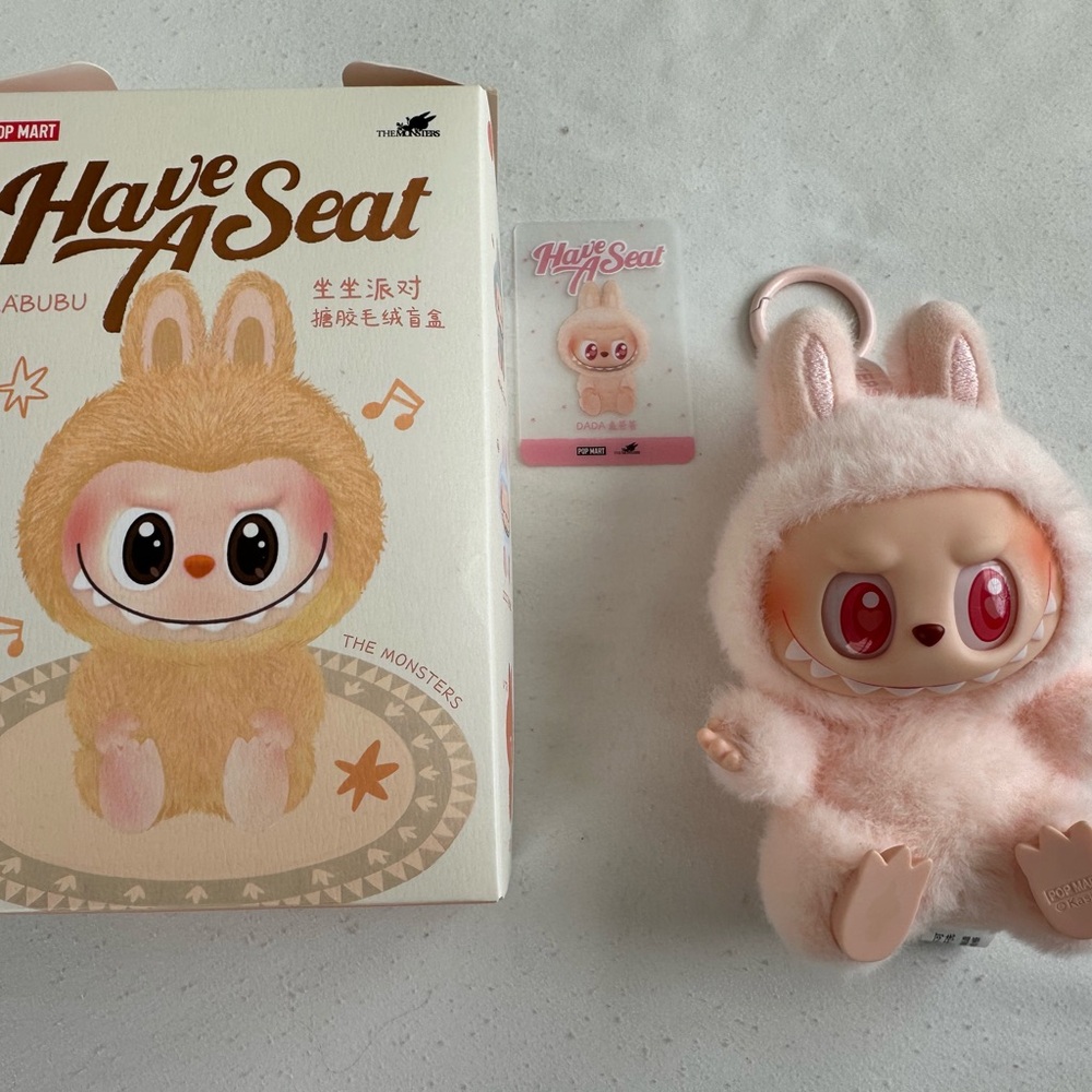Authentic Labubu Have a Seat Series Open Box